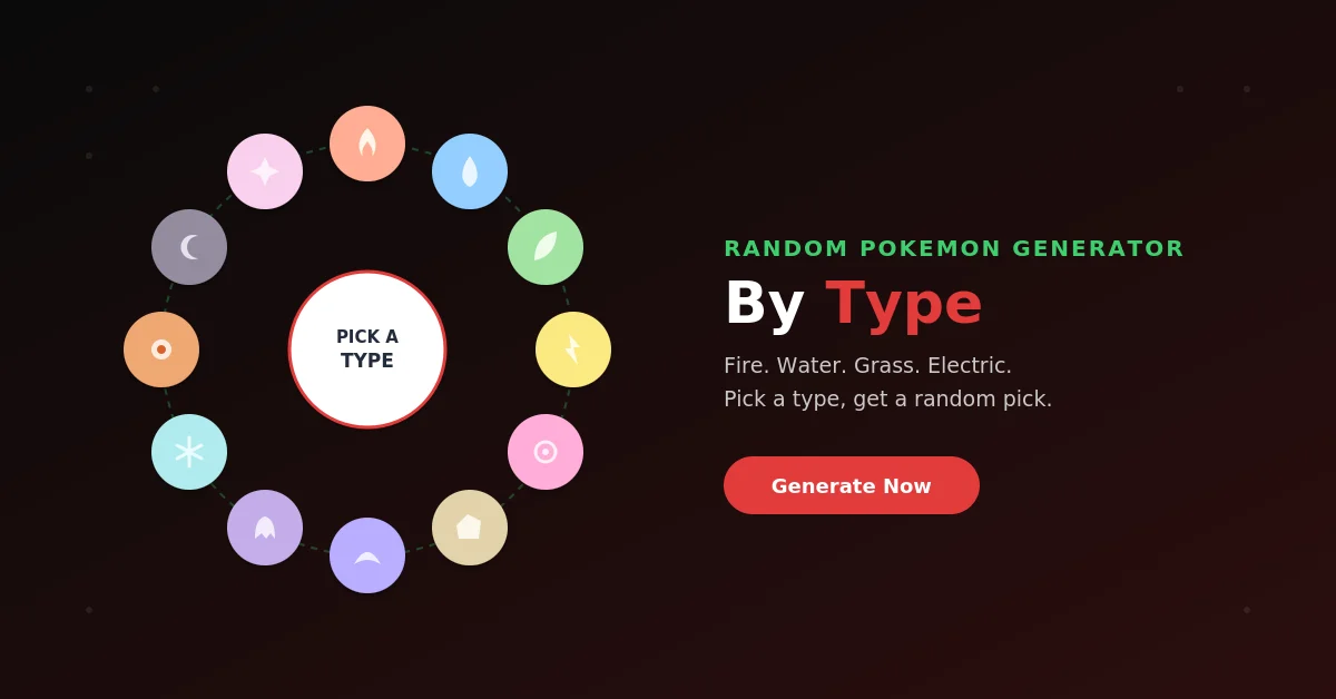 random Pokemon generator by type
